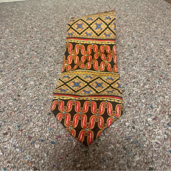 Vintage Pierre Balmain Men’s Neck Tie 100% Silk Paris Abstract 90’s Designer - Picture 2 of 5